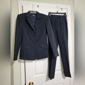 United Colors of Benetton black pantsuit.  Both Blazer and Pants are Size 38